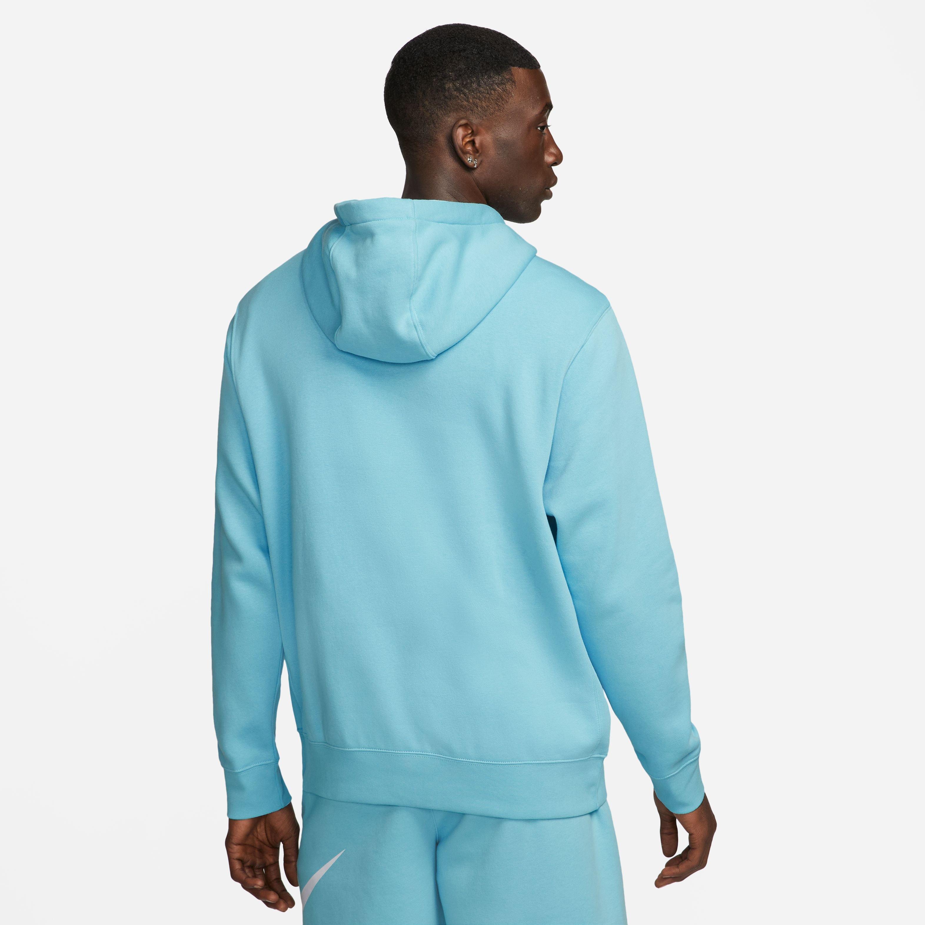 Nike Men s Sportswear Club Fleece Futura Pullover Hoodie Blue